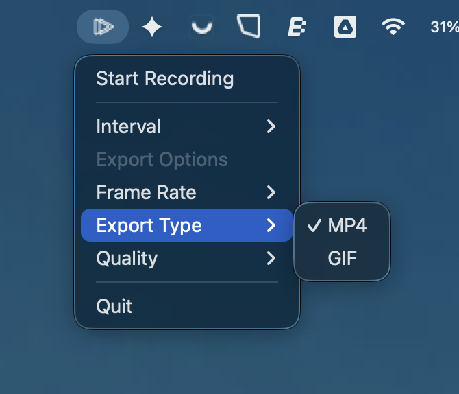 Leap Export Format Options